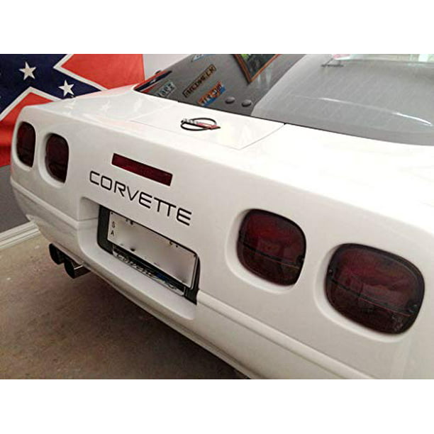 Black Plastic Letters for Chevrolet Corvette C4 1991-1996 Front & Rear Bumper 